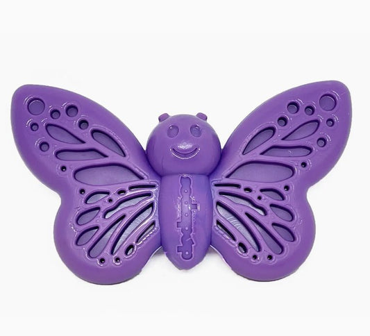 SodaPup Butterfly Nylon Chew & Enrichment Toy - Shallow Feeder - Chewbox Natural Dog Chew - Grain & Gluten Free