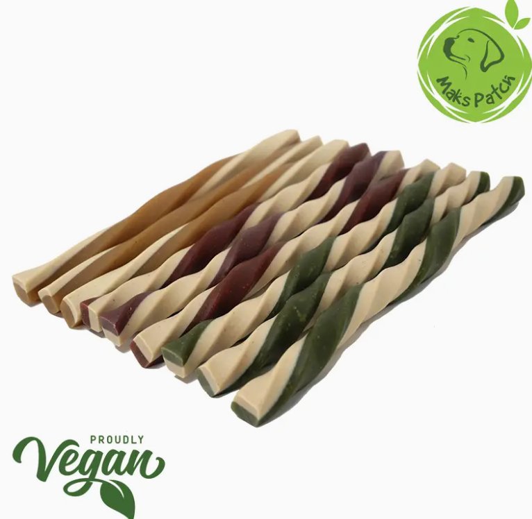 Vegetarian Fruit & Vegetable Straws 14cm - Chewbox Natural Dog Chew - Grain & Gluten Free